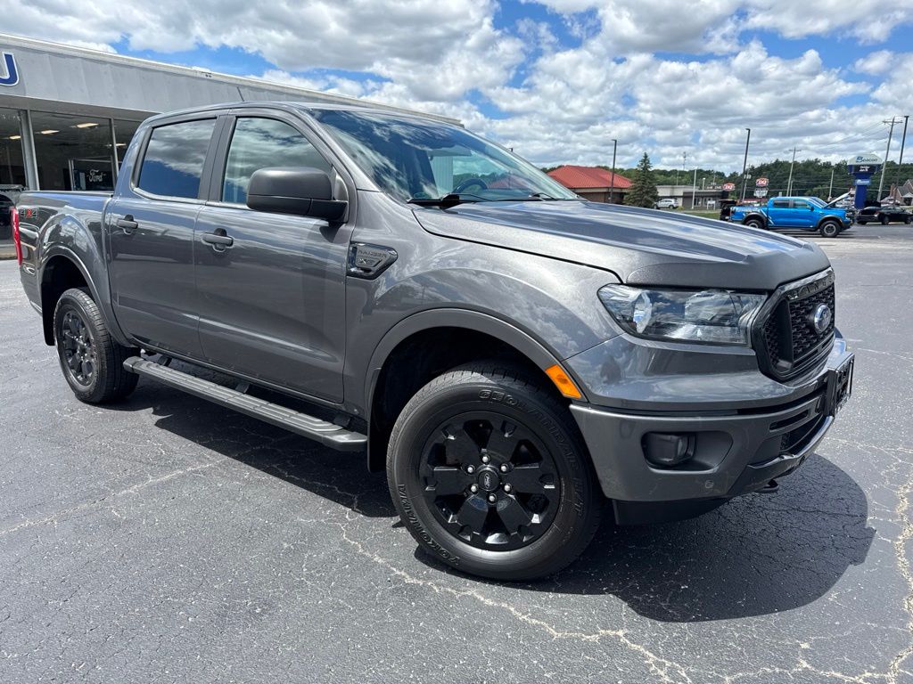 Gray 2019 Ford Ranger XLT SuperCrew 4WD Pickup Truck Four-Wheel Drive Automatic