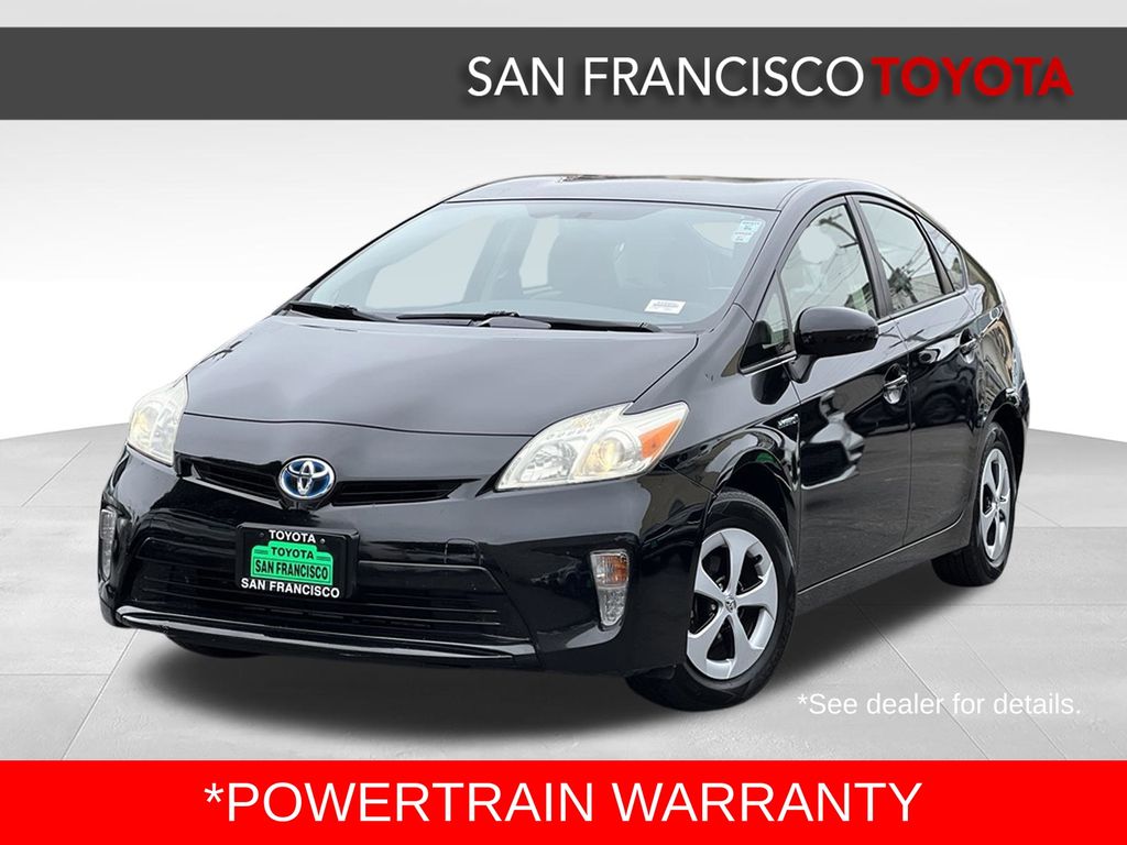 Black 2013 Toyota Prius Hatchback Front-Wheel Drive Continuously Variable Transmission