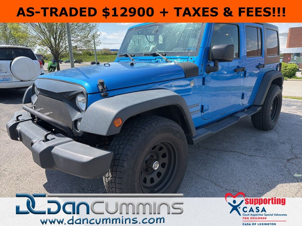 Hydro Blue Pearl Coat 2016 Jeep Wrangler Unlimited Sport 4WD SUV / Crossover Four-Wheel Drive 5-Speed Automatic