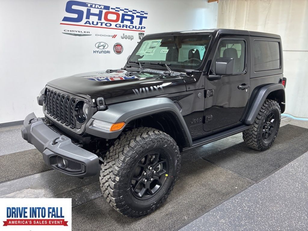 Black Clearcoat 2026 Jeep Wrangler SUV / Crossover Four-Wheel Drive 6-Speed Manual