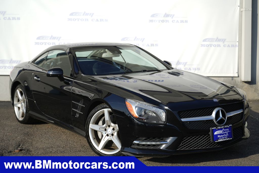 Black 2014 Mercedes-Benz SL-Class SL 550 Convertible Rear-Wheel Drive 7-Speed Automatic