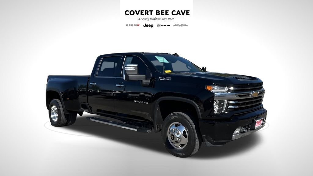 Black 2021 Chevrolet Silverado 3500HD High Country Crew Cab 4WD Pickup Truck Four-Wheel Drive Automatic