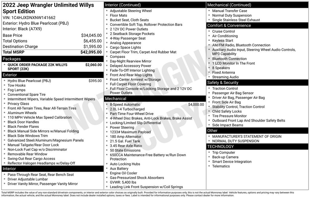 Used 2022 Jeep Wrangler SUV