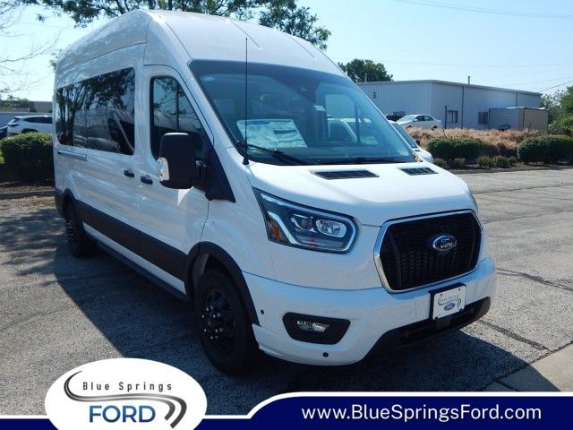Oxford White 2025 Ford Transit Passenger Van All-Wheel Drive 