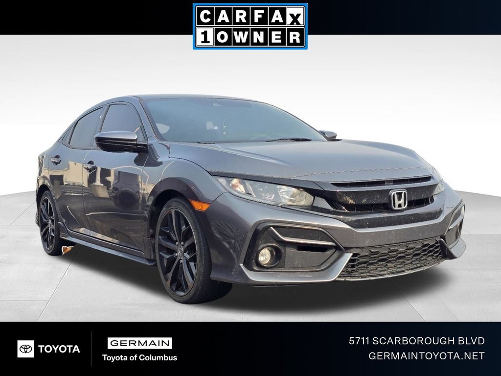 Sonic Gray Pearl 2021 Honda Civic Hatchback Hatchback Front-Wheel Drive Continuously Variable Transmission