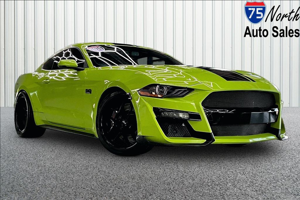 Green (Grabber Lime) 2020 Ford Mustang Coupe Rear-Wheel Drive 6-Speed Manual