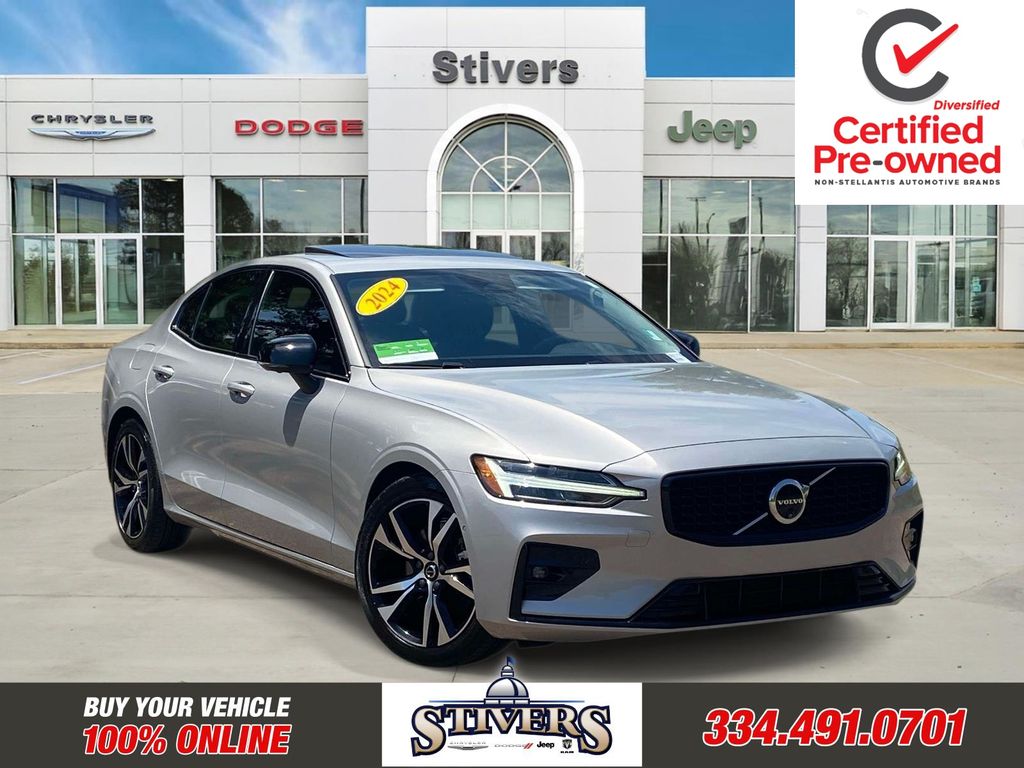 Silver 2024 Volvo S60 Sedan All-Wheel Drive Automatic