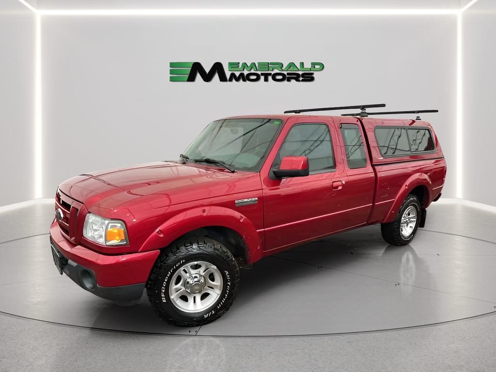 Red 2011 Ford Ranger Sport SuperCab 4-Door Pickup Truck 4X2 5-Speed Automatic Overdrive