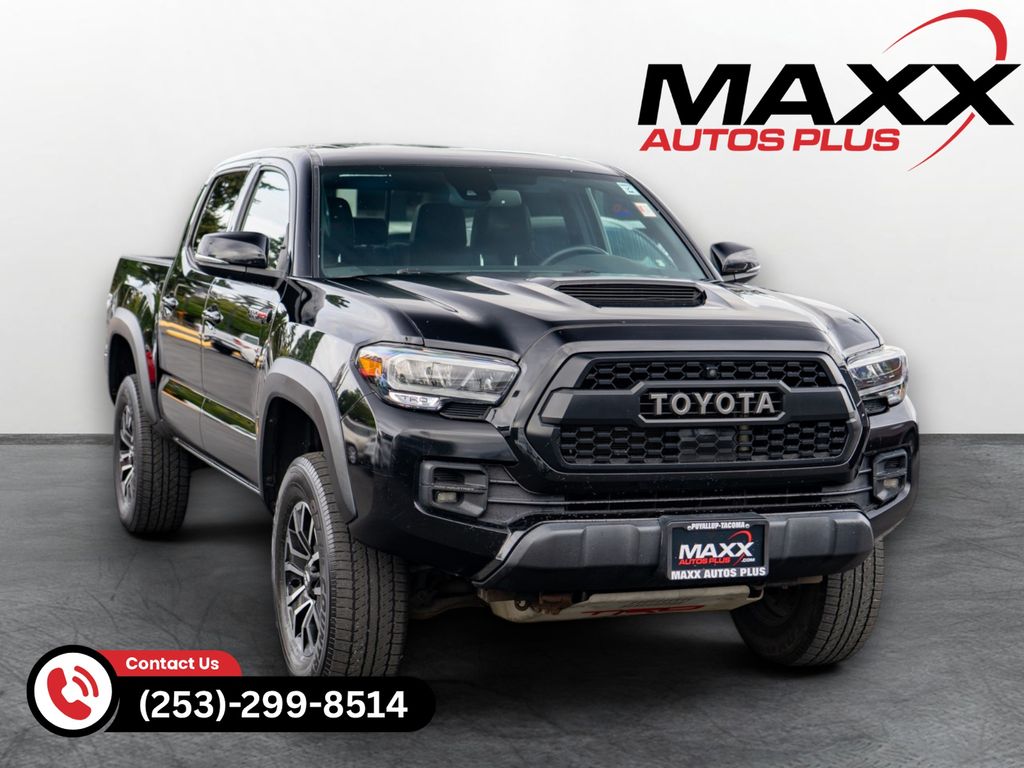 Midnight Black Metallic 2020 Toyota Tacoma Pickup Truck Four-Wheel Drive 6-Speed Manual