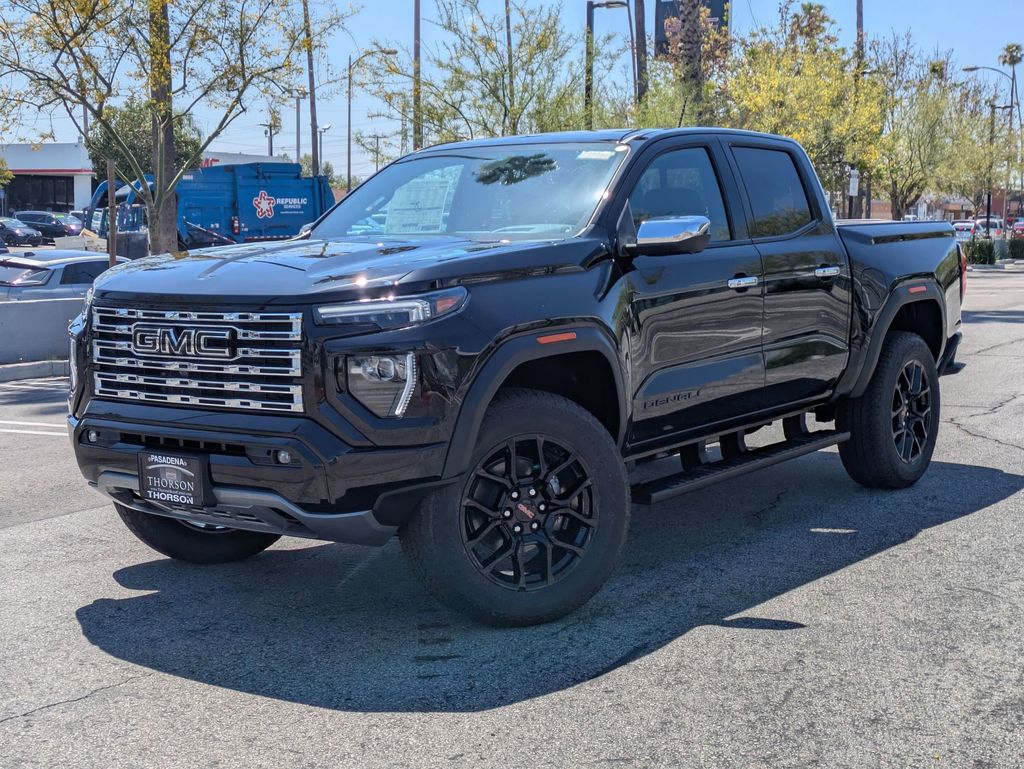 Onyx Black 2026 GMC Canyon Denali Crew Cab 4WD Pickup Truck Four-Wheel Drive 8-Speed Automatic