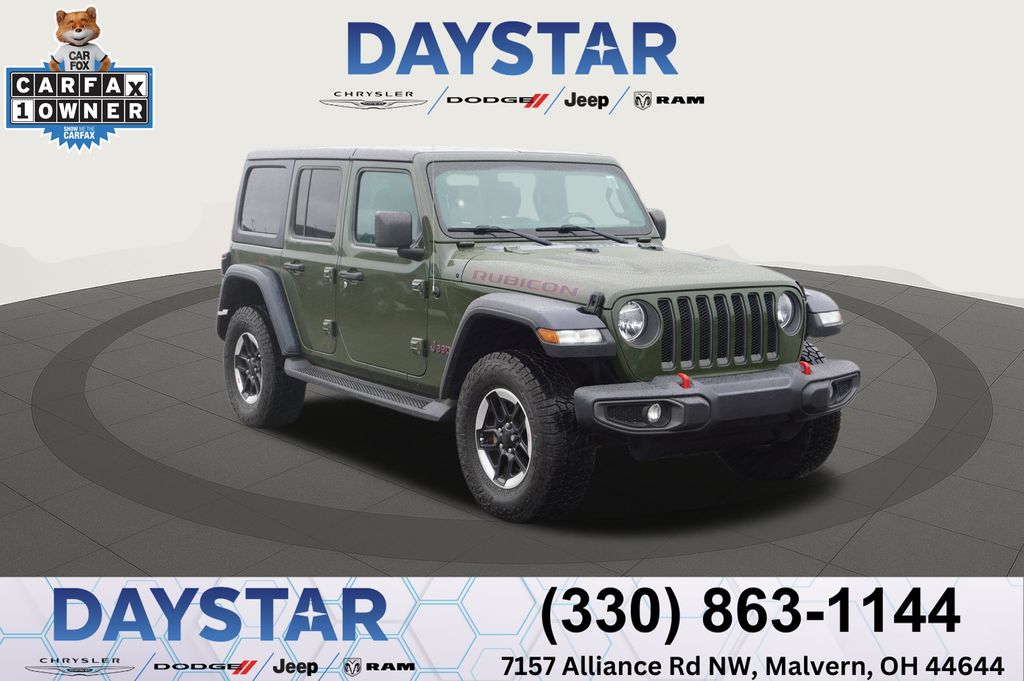 Sarge Green Clearcoat 2021 Jeep Wrangler Unlimited Rubicon 4WD SUV / Crossover Four-Wheel Drive 6-Speed Manual