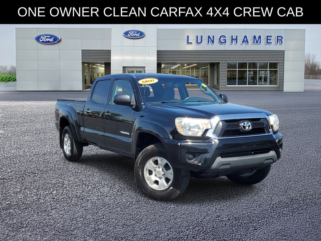 Black 2013 Toyota Tacoma Double Cab SB V6 4WD Pickup Truck Four-Wheel Drive 5-Speed Automatic Overdrive