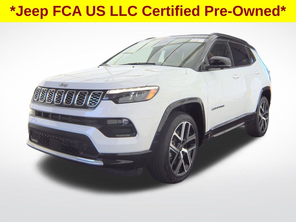 2025 Bright White Clearcoat Jeep Compass Limited 4X4 SUV