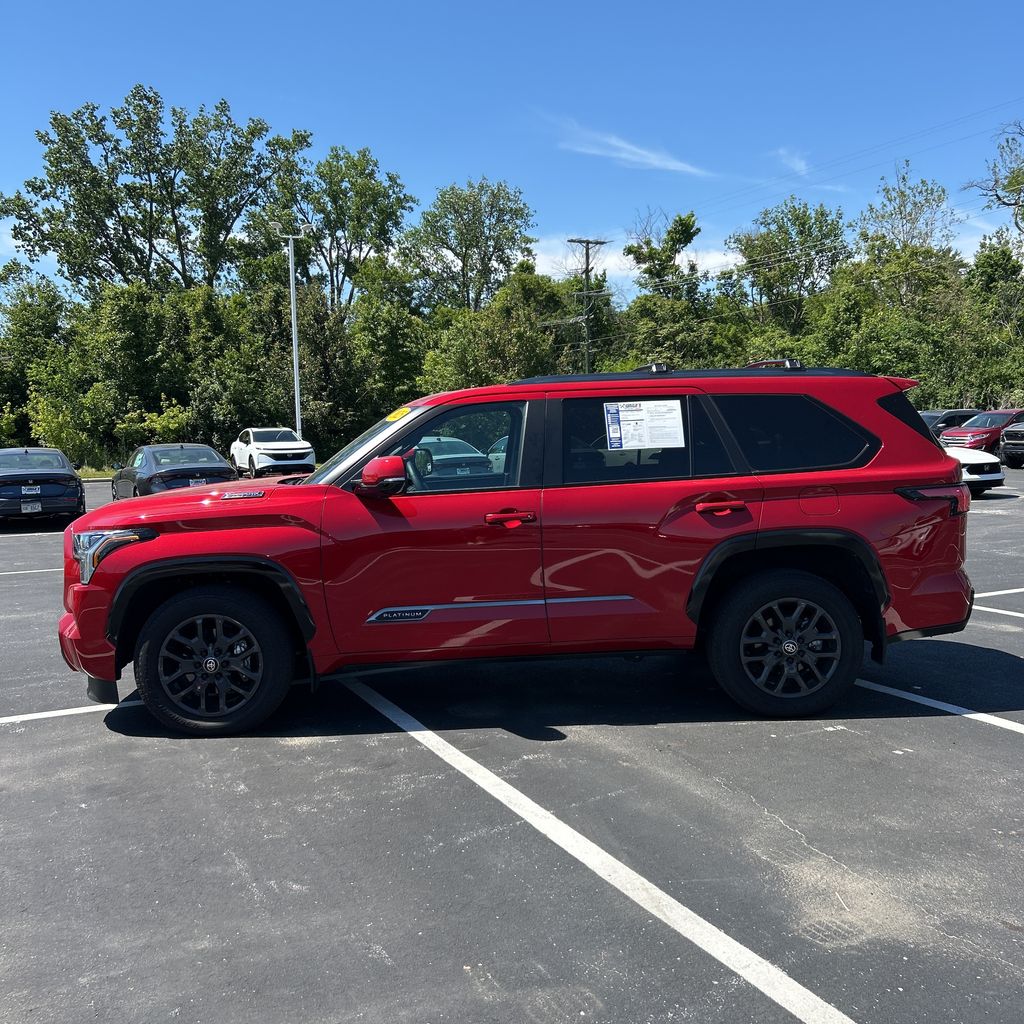 Red 2025 Toyota Sequoia Platinum 4WD SUV / Crossover Four-Wheel Drive Automatic