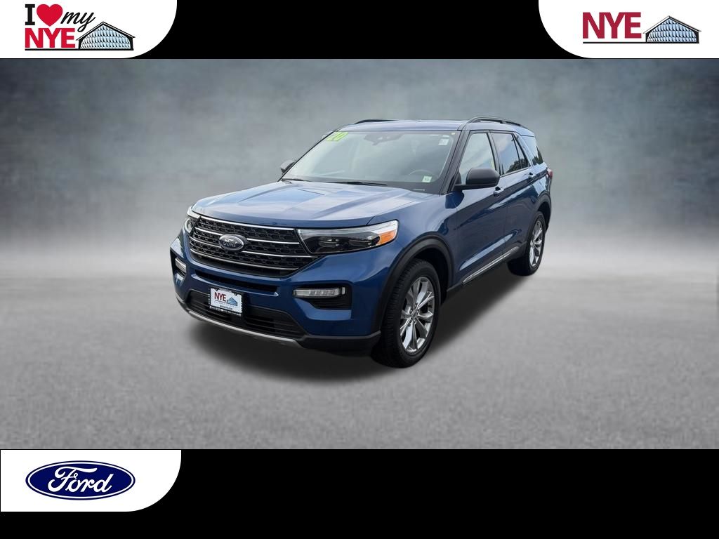Blue Metallic 2020 Ford Explorer SUV / Crossover All-Wheel Drive Automatic