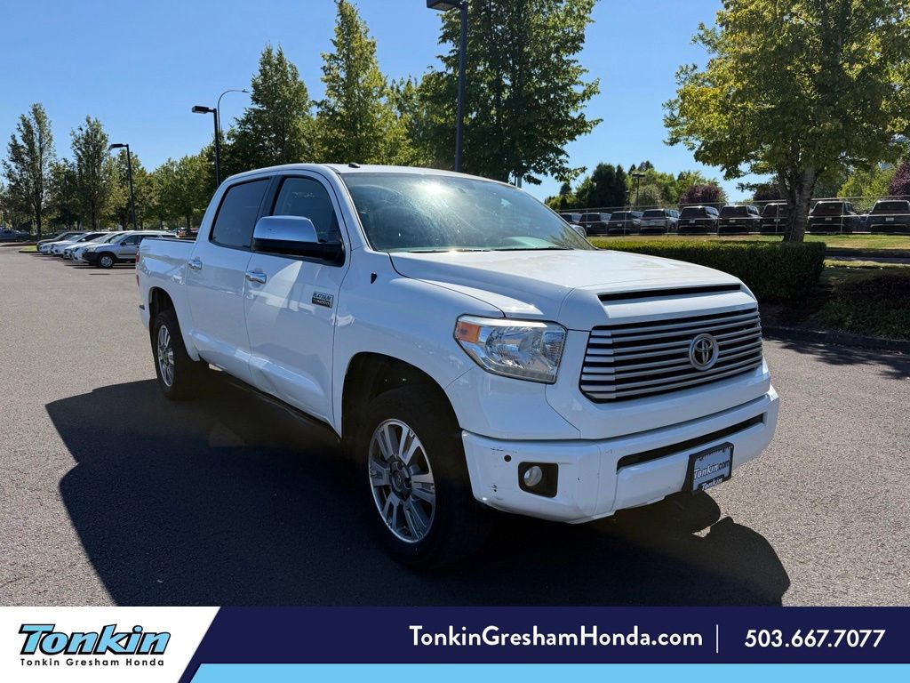 Super White 2017 Toyota Tundra Pickup Truck Four-Wheel Drive 6-Speed Automatic Overdrive