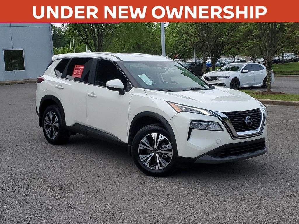 Pearl White 2022 Nissan Rogue SV AWD SUV / Crossover All-Wheel Drive Continuously Variable Transmission