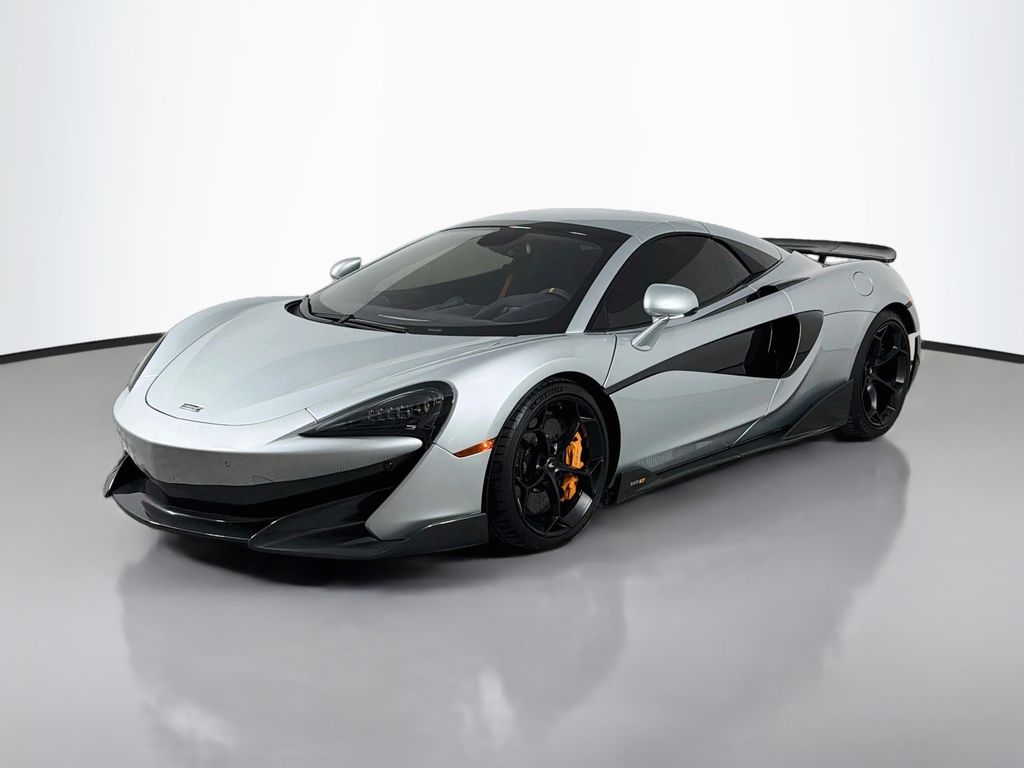 Silver 2020 McLaren 600LT Convertible Rear-Wheel Drive 7-Speed Automatic