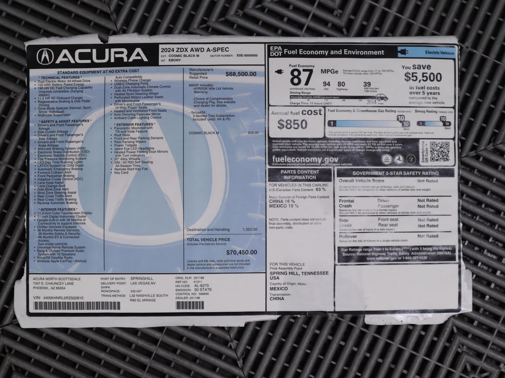 2024 Acura ZDX A-Spec 9