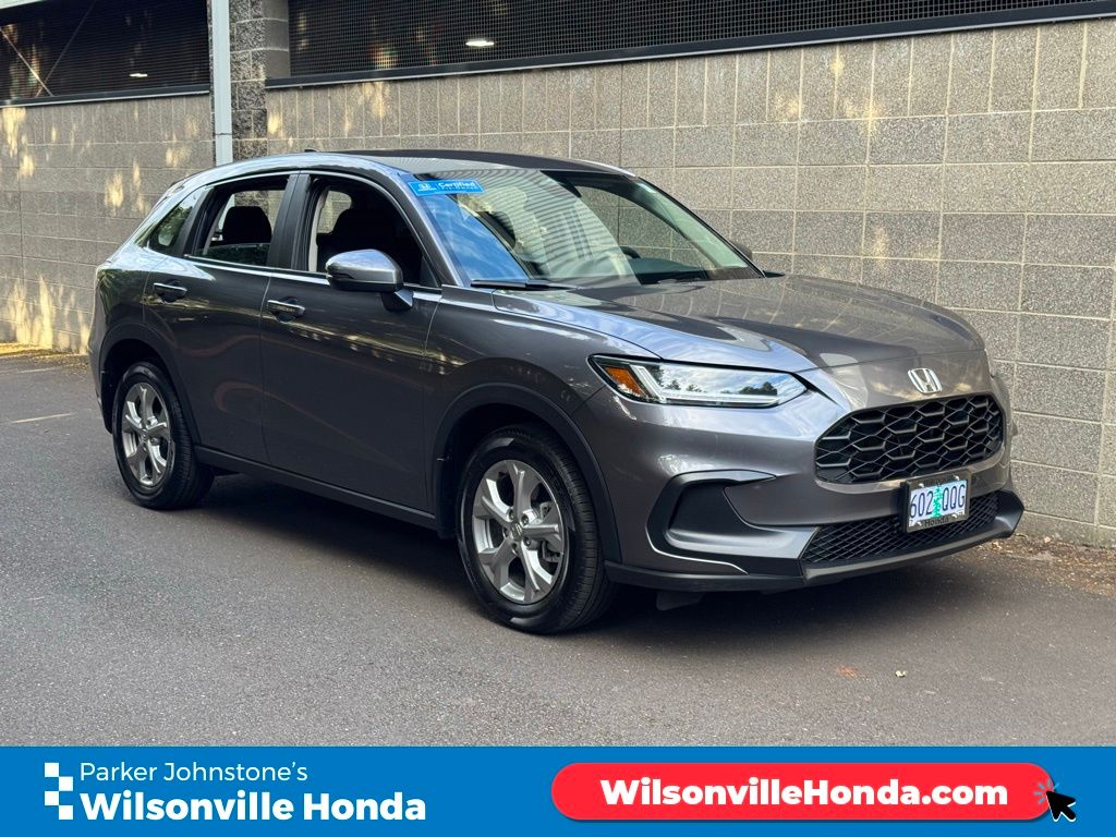 Gray (Modern Steel Metallic) 2025 Honda HR-V LX AWD SUV / Crossover All-Wheel Drive Continuously Variable Transmission