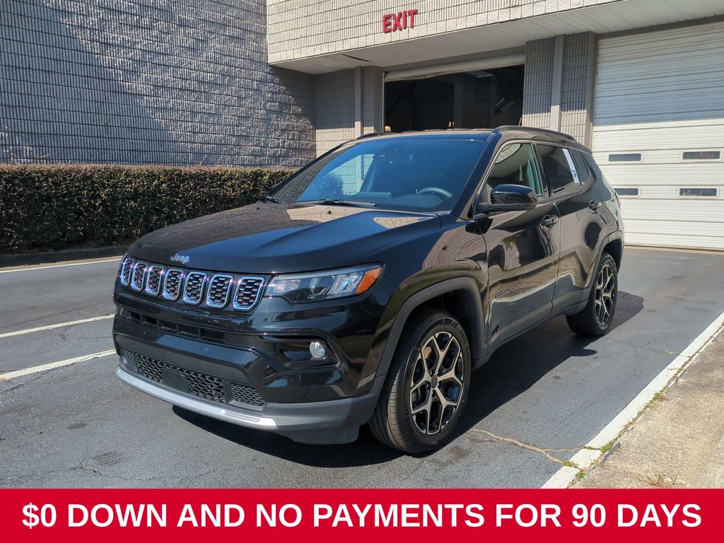 Black 2025 Jeep Compass SUV / Crossover Four-Wheel Drive 8-Speed Automatic