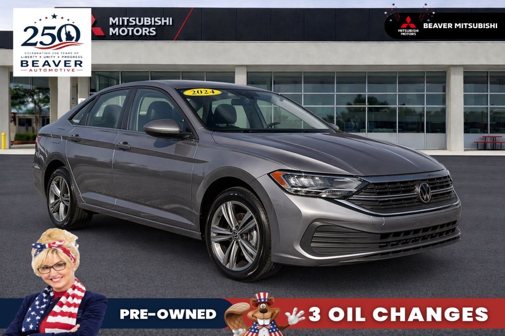 Pyrite Silver Metallic 2024 Volkswagen Jetta Sedan Front-Wheel Drive 8-Speed Automatic