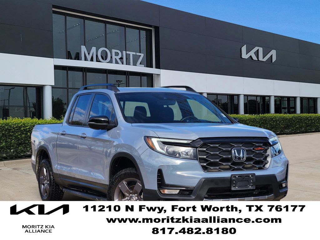Diffused Sky Blue Pearl 2024 Honda Ridgeline TrailSport AWD Pickup Truck All-Wheel Drive 9-Speed Automatic