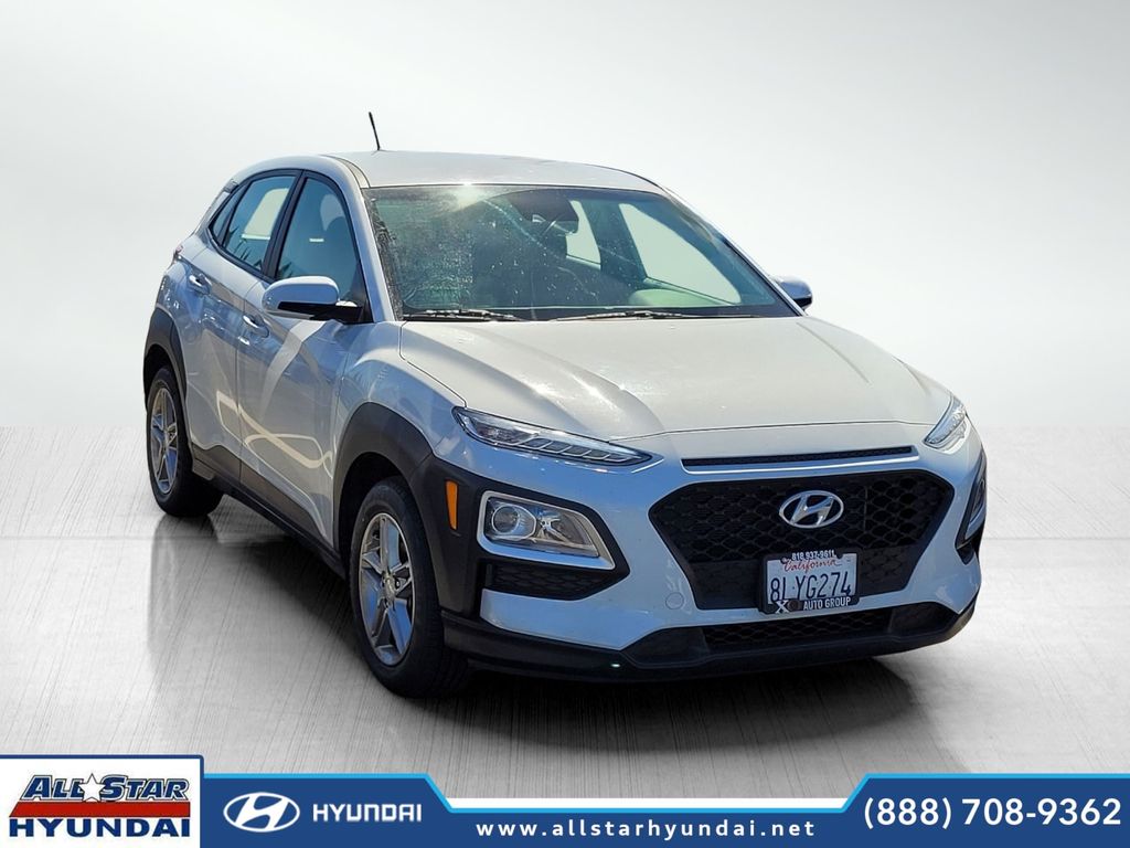 Chalk White 2020 Hyundai Kona SE FWD SUV / Crossover Front-Wheel Drive 6-Speed Automatic
