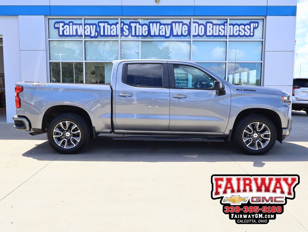 Gray (Satin Steel Metallic) 2020 Chevrolet Silverado 1500 RST Crew Cab 4WD Pickup Truck Four-Wheel Drive 8-Speed Automatic