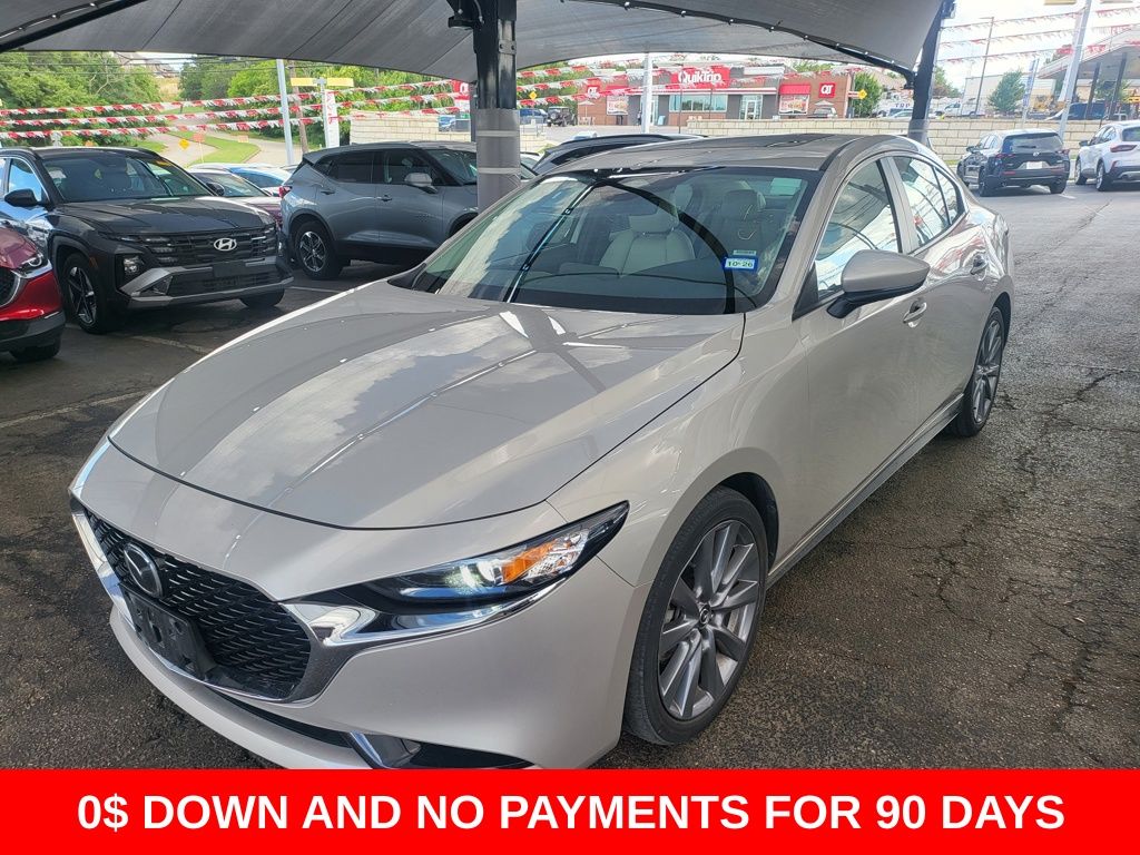 Gray (Platinum Quartz Metallic) 2025 Mazda MAZDA3 2.5 S Preferred Sedan FWD Sedan Front-Wheel Drive 6-Speed Automatic