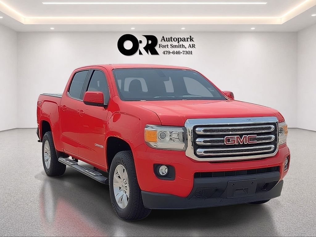 Cardinal Red 2017 GMC Canyon Pickup Truck Four-Wheel Drive 8-Speed Automatic