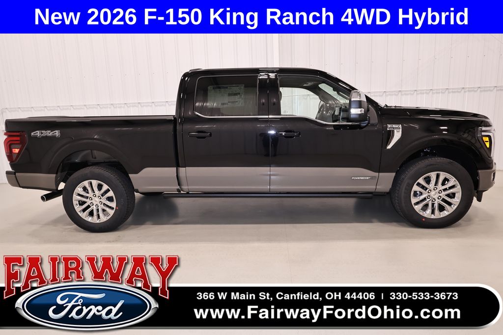 Agate Black Metallic 2026 Ford F-150 Pickup Truck Four-Wheel Drive Automatic