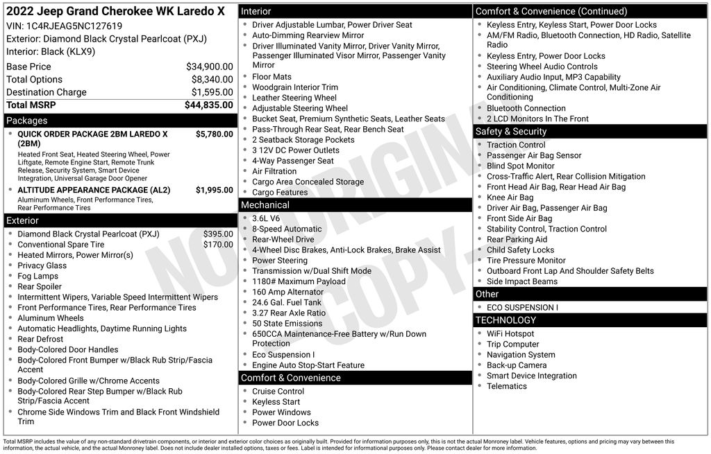 Used Car 2022 Jeep Grand Cherokee Wk  Laredo X For Sale Under $30,000 In Austin, Texas