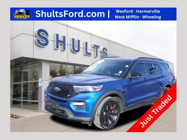 Blue 2021 Ford Explorer ST AWD SUV / Crossover All-Wheel Drive Automatic