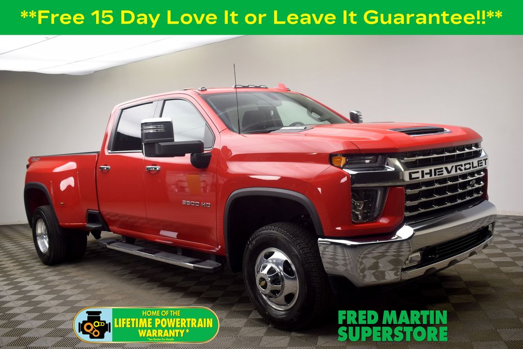 Red Hot 2022 Chevrolet Silverado 3500HD LTZ Crew Cab 4WD Pickup Truck Four-Wheel Drive Automatic