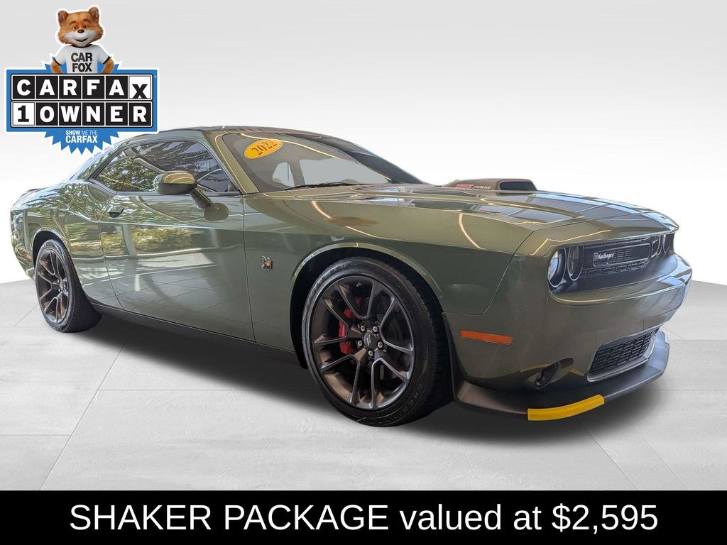 Green 2022 Dodge Challenger Coupe Rear-Wheel Drive 8-Speed Automatic