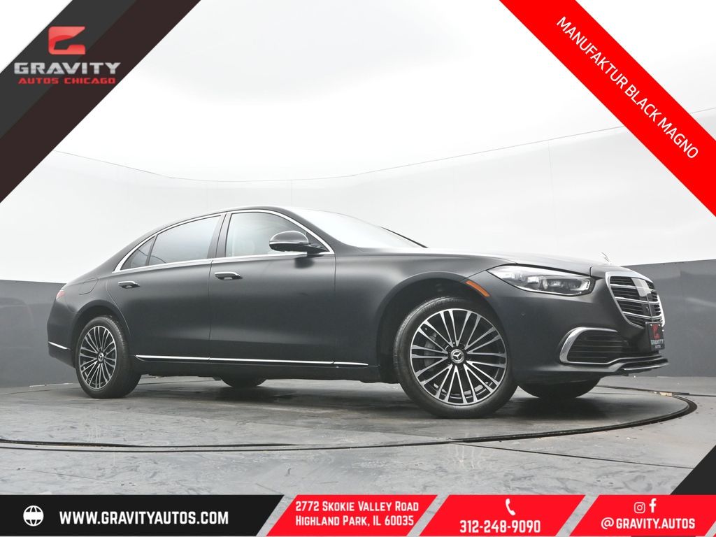 MANUFAKTUR Night Black Magno 2023 Mercedes-Benz S-Class Sedan All-Wheel Drive 9-Speed Automatic