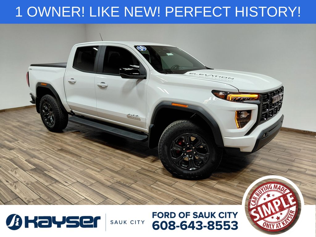 Summit White 2024 GMC Canyon Pickup Truck Four-Wheel Drive 8-Speed Automatic