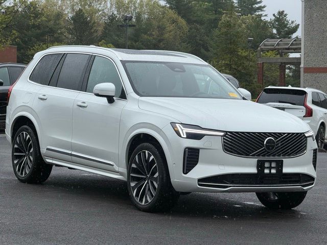 Crystal White 2025 Volvo XC90 Recharge T8 Ultra Bright Theme 7-Passenger eAWD SUV / Crossover All-Wheel Drive Automatic