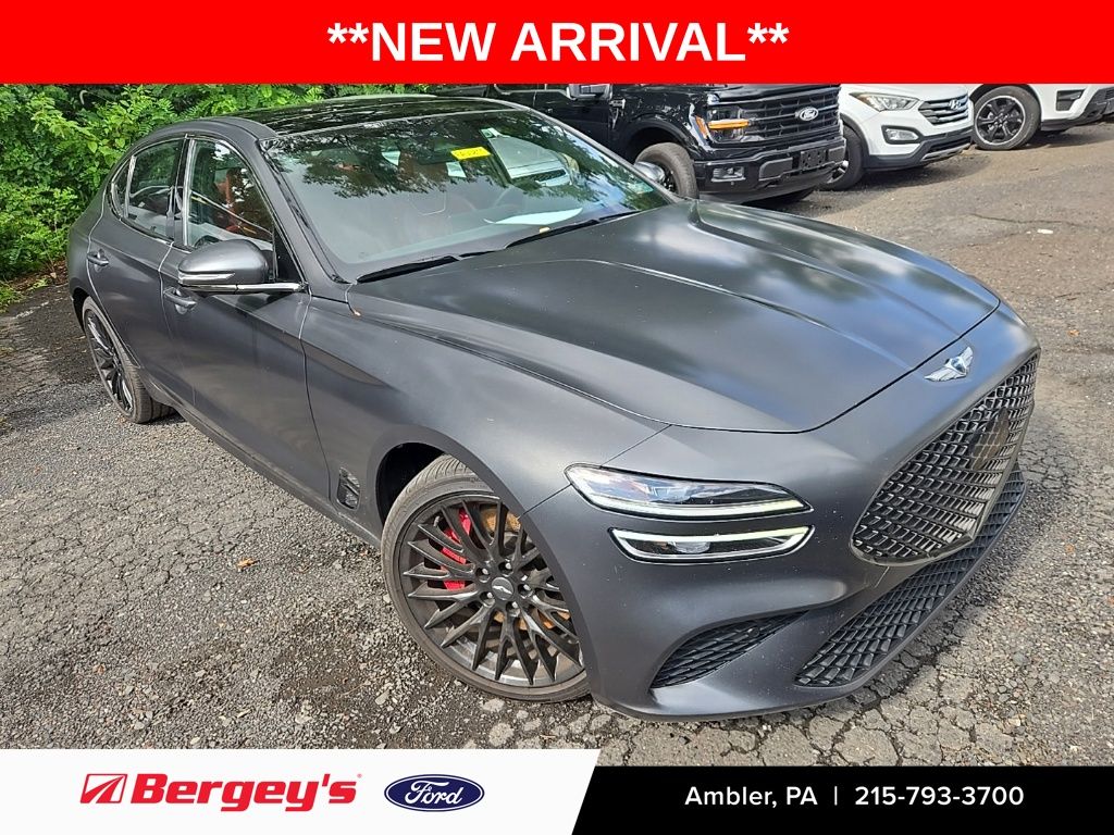 Melbourne Gray 2022 Genesis G70 Sedan All-Wheel Drive 8-Speed Automatic