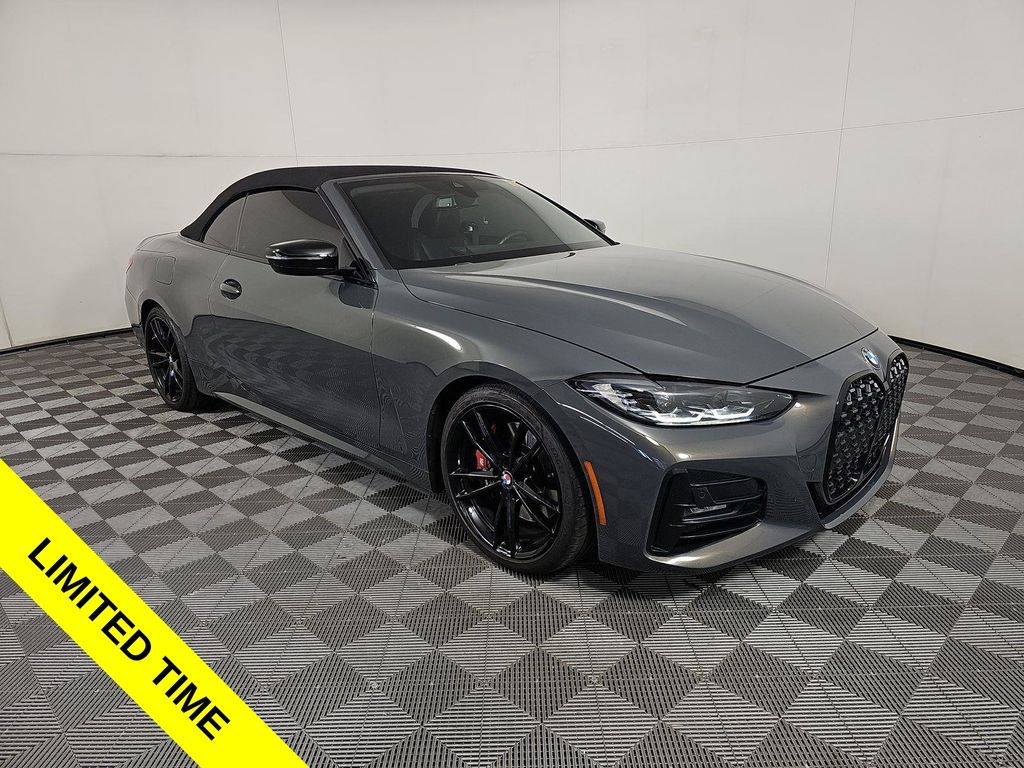 Dravit Gray Metallic 2024 BMW 4 Series Convertible Rear-Wheel Drive 8-Speed Automatic