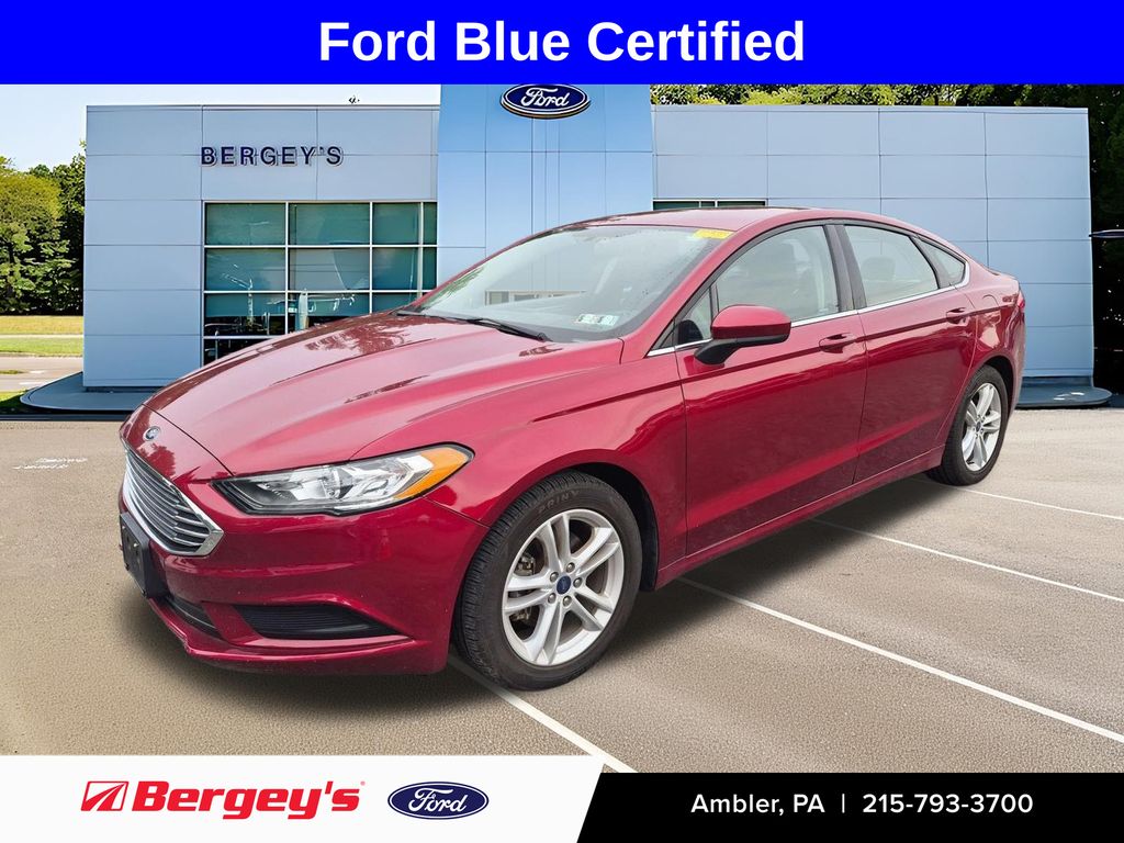 Ruby Red Metallic 2018 Ford Fusion Sedan Front-Wheel Drive 6-Speed Automatic