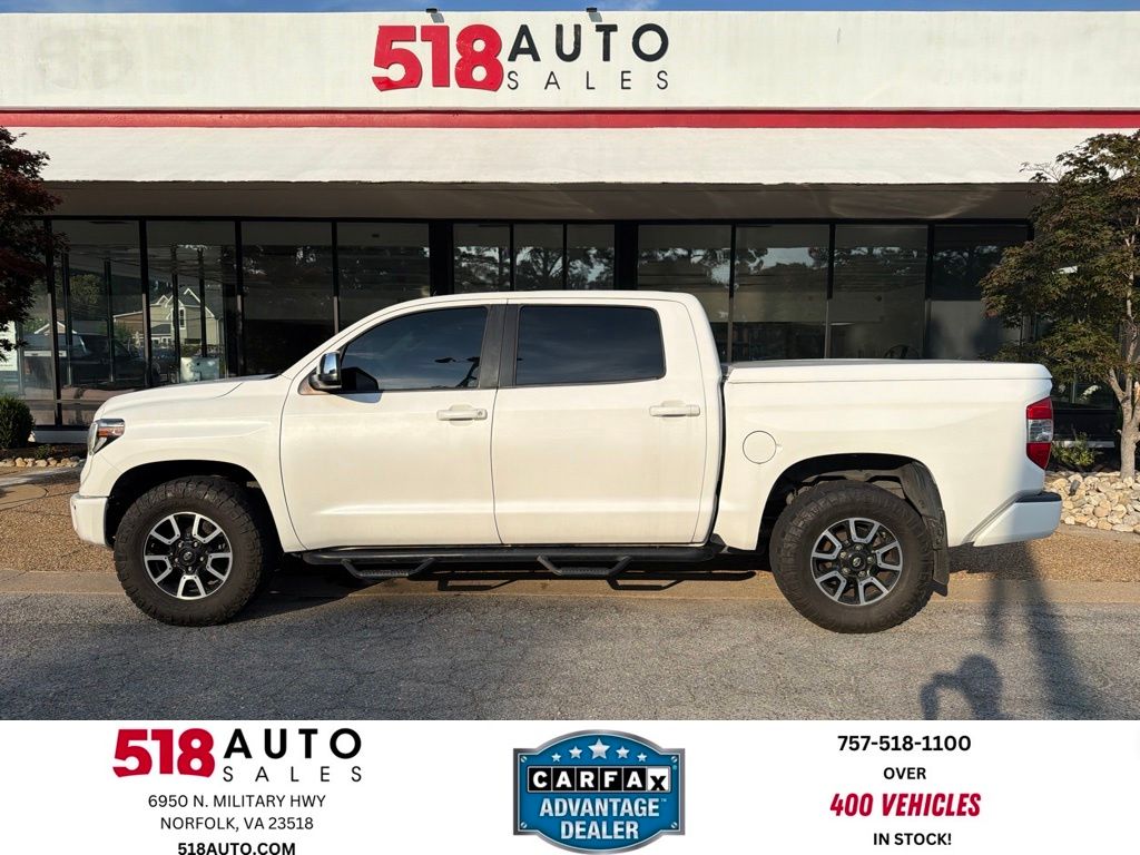 Super White 2019 Toyota Tundra Pickup Truck Four-Wheel Drive 6-Speed Automatic