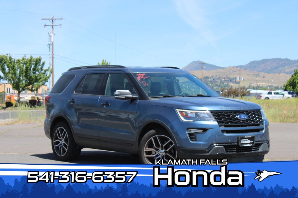 Blue Metallic 2019 Ford Explorer SUV / Crossover All-Wheel Drive 6-Speed Automatic