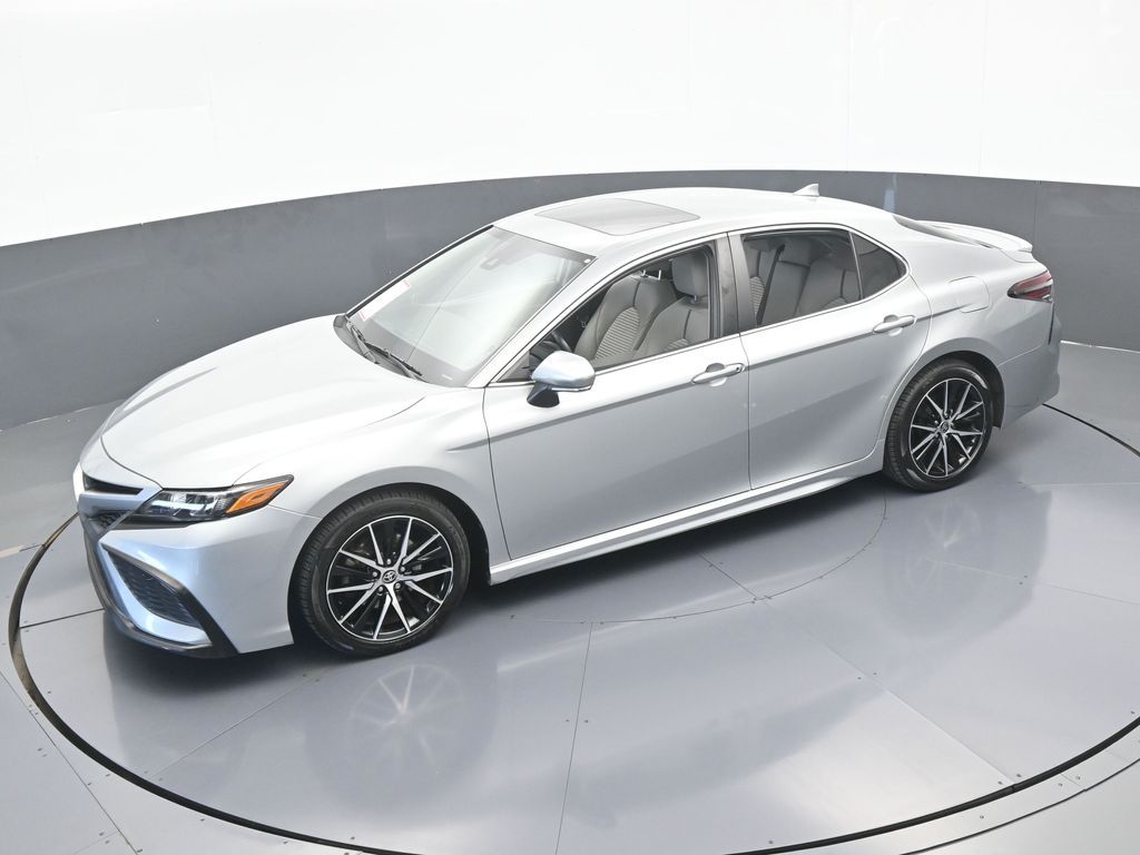 Used 2021 Celestial Silver Metallic Toyota SE image 44