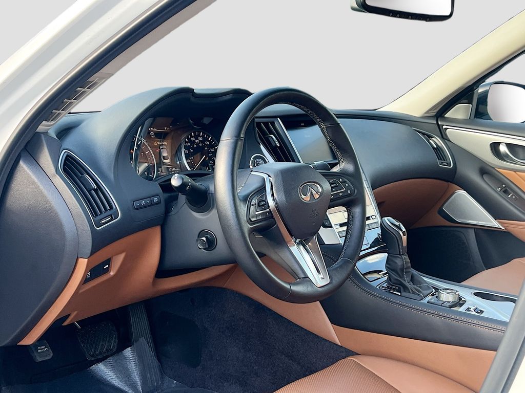 2024 INFINITI Q50 LUXE White at AutoSavvy Houston Southwest