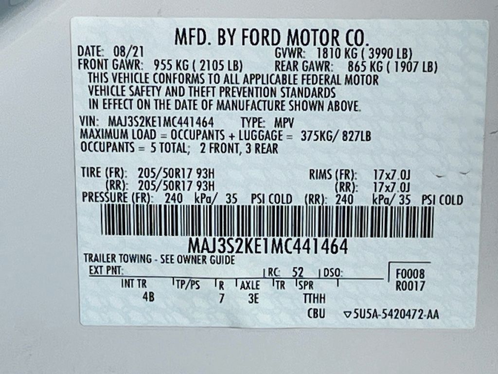 Used 2021 White Ford Titanium image 32