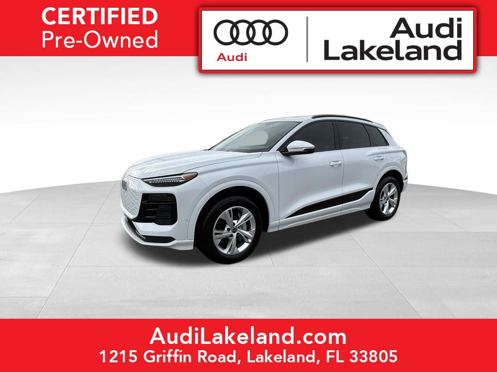 Glacier White Metallic 2025 Audi Q6 e-tron Premium Plus RWD SUV / Crossover Rear-Wheel Drive Automatic