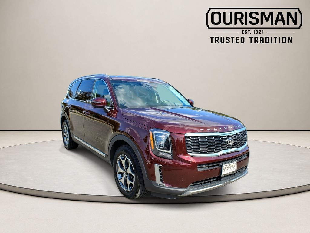 Red (Sangria) 2020 Kia Telluride EX AWD SUV / Crossover All-Wheel Drive 8-Speed Automatic