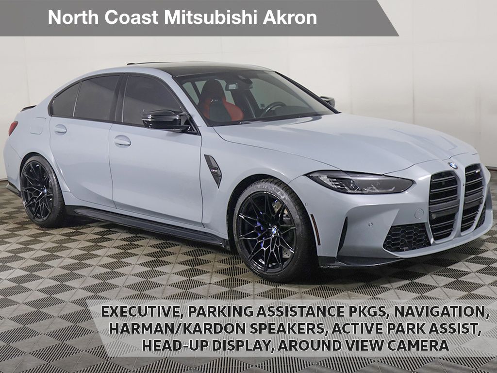 Brooklyn Gray Metallic 2022 BMW M3 RWD Sedan Rear-Wheel Drive 6-Speed Manual
